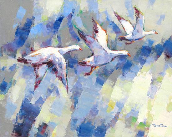 breton artist snow geese
